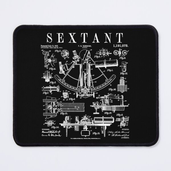 Item preview, Nautical Ship Sextant Sailing Boat Captain Vintage Patent designed and sold by GrandeDuc.