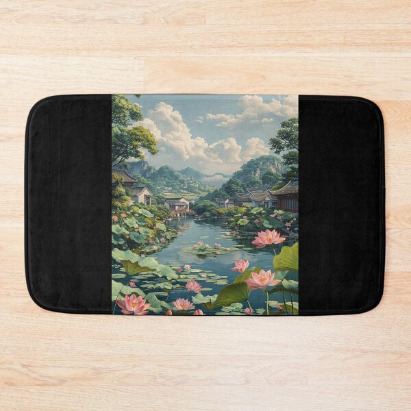 Item preview, Tranquil Waters Lotus Blossom Valley designed and sold by WaldoCrock6652.