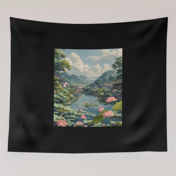 Item preview, Tranquil Waters Lotus Blossom Valley designed and sold by WaldoCrock6652.