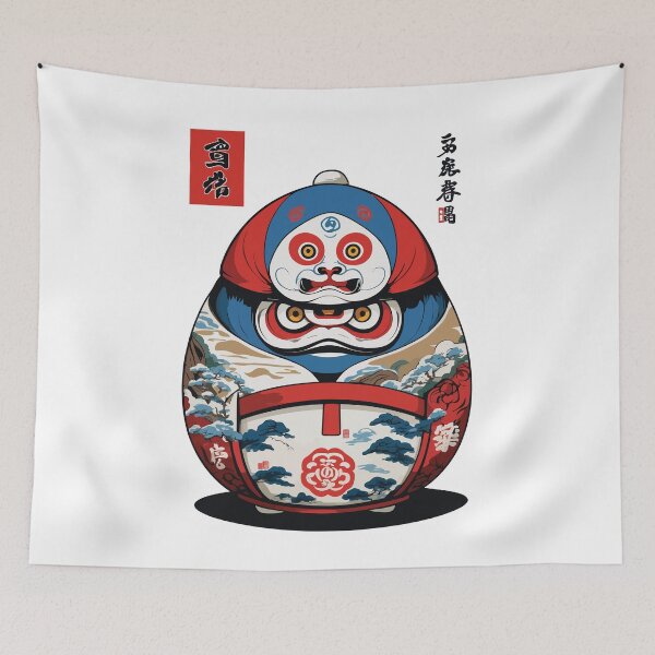 Item preview, Japanese Daruma Aesthetic Yokai Streetwear designed and sold by LuminOrb.