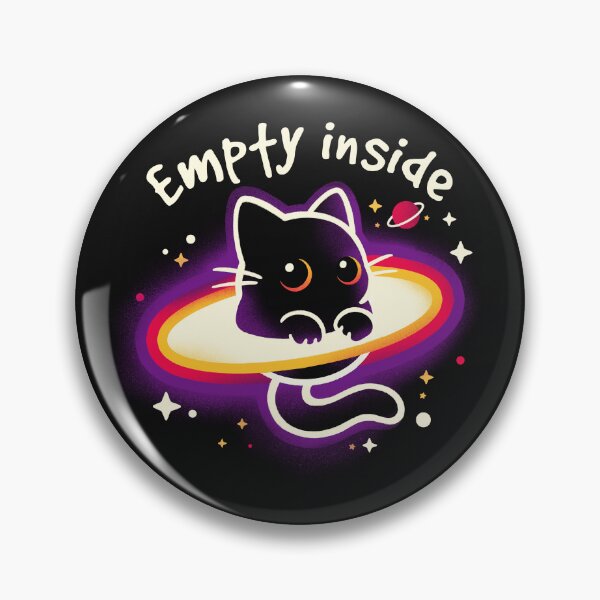 Item preview, Empty inside black hole cat designed and sold by NemiMakeit.