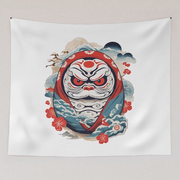 Item preview, Japanese Daruma Aesthetic Yokai Vintage designed and sold by LuminOrb.