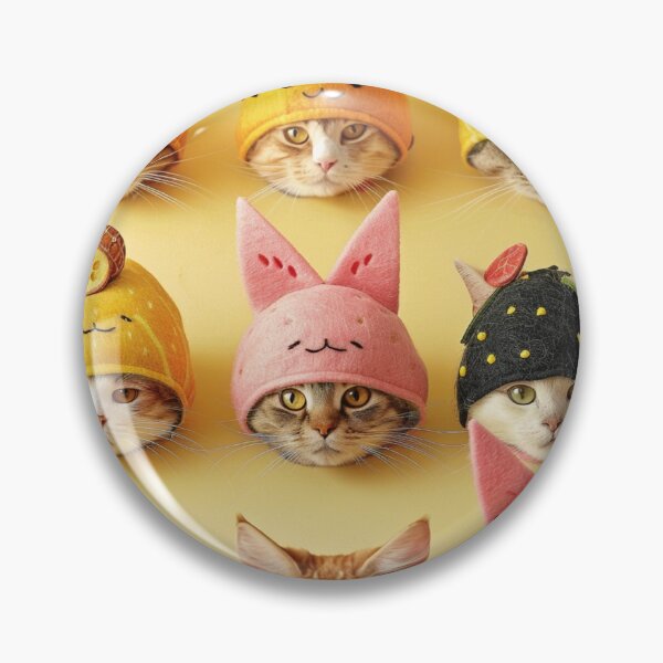 Artikelvorschau, Fruity Feline Fun Entzückende Katzenhüte entworfen und verkauft von WaldoCrock6652.