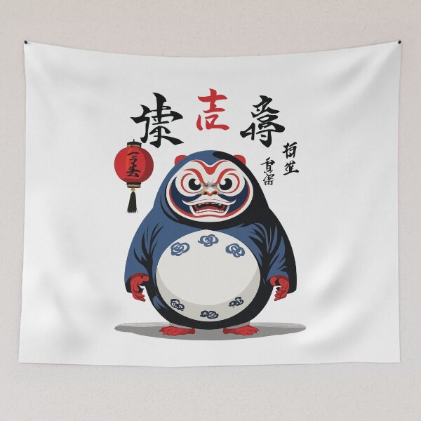 Item preview, Japanese Daruma Aesthetic Yokai Vintage Design designed and sold by LuminOrb.