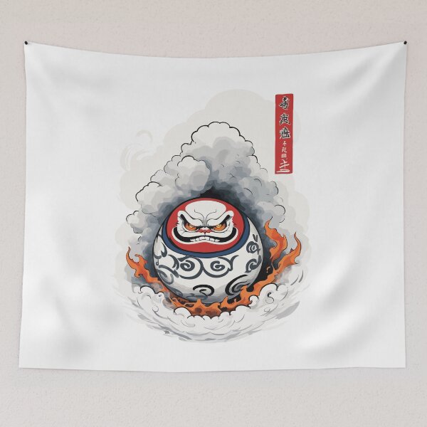 Item preview, Japanese Daruma Aesthetic Vintage Yokai Design designed and sold by LuminOrb.