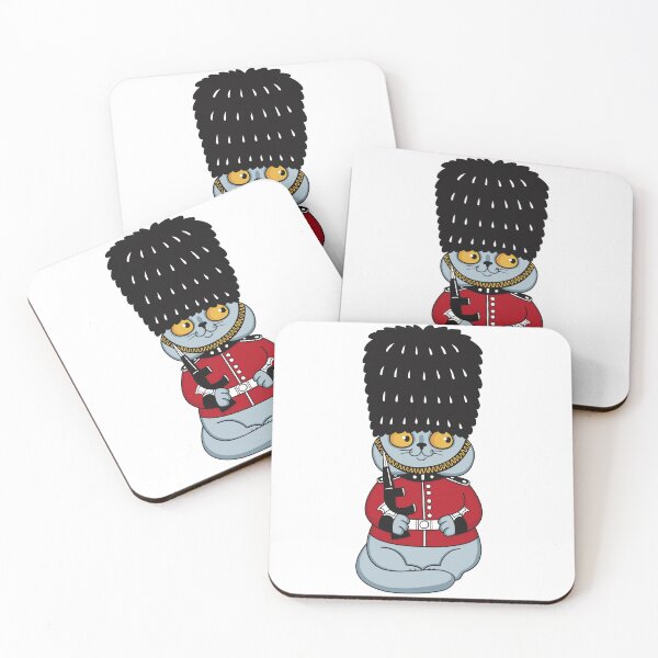 Item preview, Cute British cat guardsman designed and sold by ArtKrasLike.