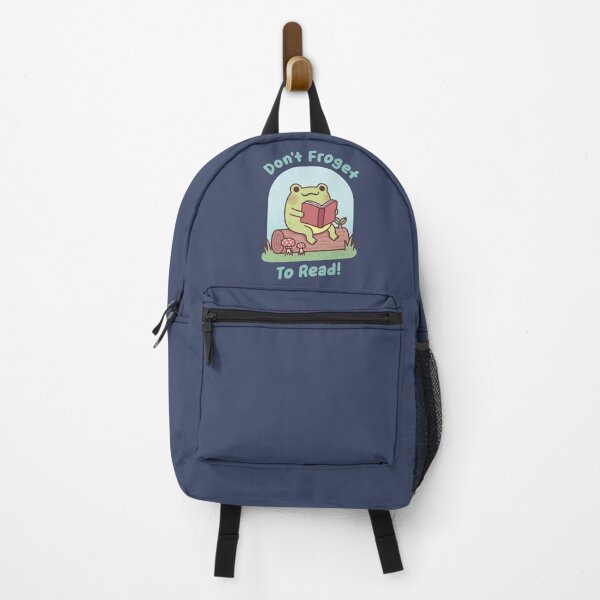 Item preview, Cute Frog Happily Reading Dont Froget To Read Funny designed and sold by rustydoodle.