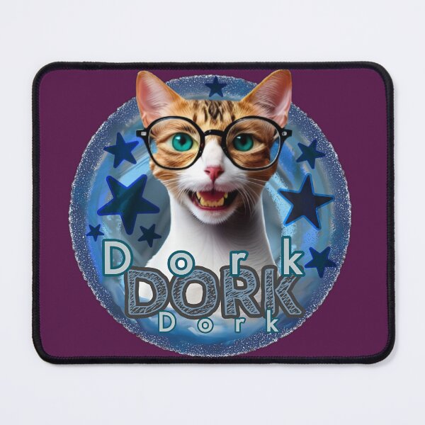Item preview, Dorky Kitty Star | Funny Nerd Cat With Glasses Graphic designed and sold by DopeStick.
