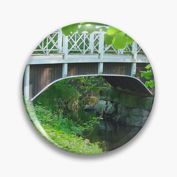 Item preview, Bridge and river in Aurora park  designed and sold by bluerosesart37.