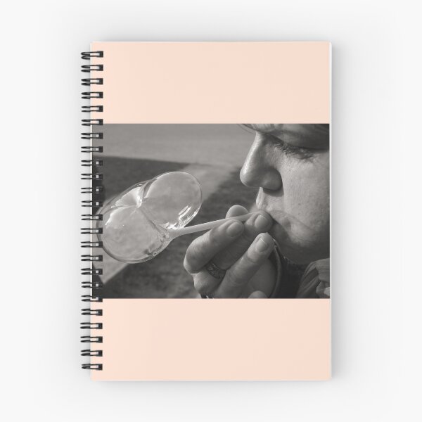 Item preview, Black and white photography bubble blower portrait designed and sold by Carré Comme Orange.