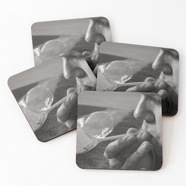 Item preview, Black and white photography bubble blower portrait designed and sold by Carré Comme Orange.