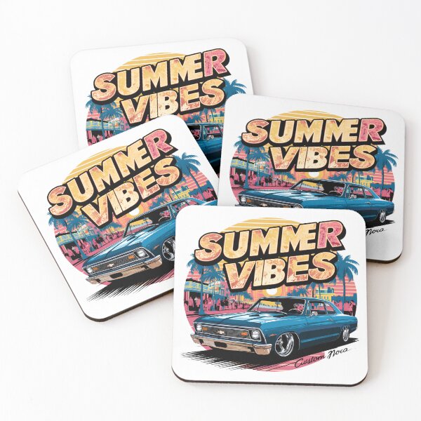 Item preview, Vintage Car Chevy Chevrolet Nova Summer Vibes designed and sold by signenordic.