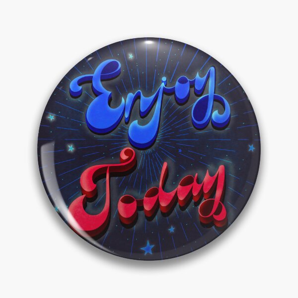 Item preview, Retro 70s Enjoy Today Quote designed and sold by BeUniqueByRomy.