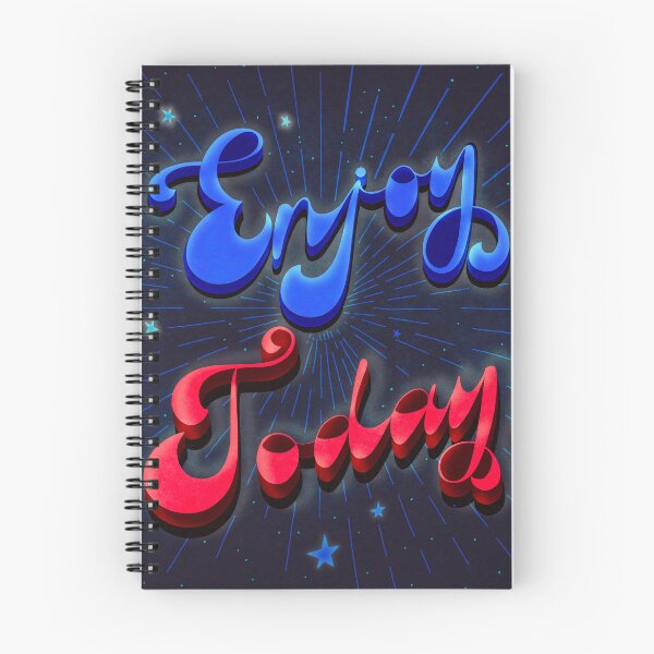 Item preview, Retro 70s Enjoy Today Quote designed and sold by BeUniqueByRomy.