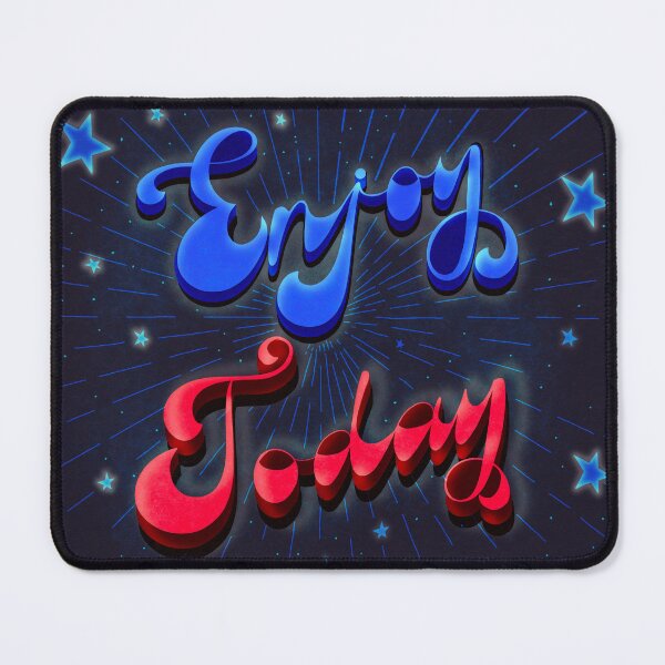 Item preview, Retro 70s Enjoy Today Quote designed and sold by BeUniqueByRomy.