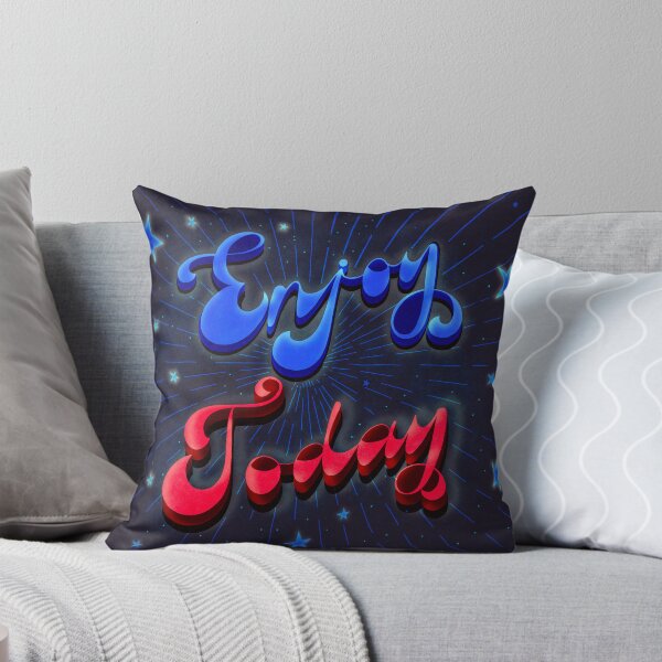 Item preview, Retro 70s Enjoy Today Quote designed and sold by BeUniqueByRomy.