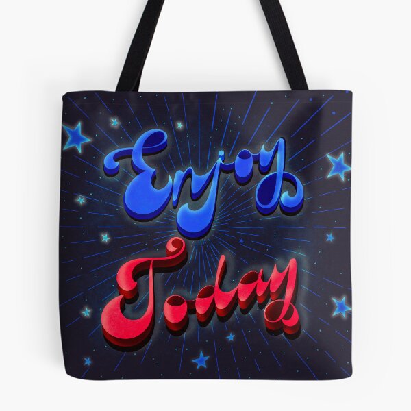 Item preview, Retro 70s Enjoy Today Quote designed and sold by BeUniqueByRomy.