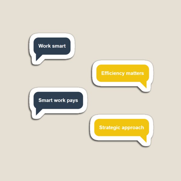 Item preview, set of stickers of citation - Efficiency designed and sold by ArtMotionFlow.