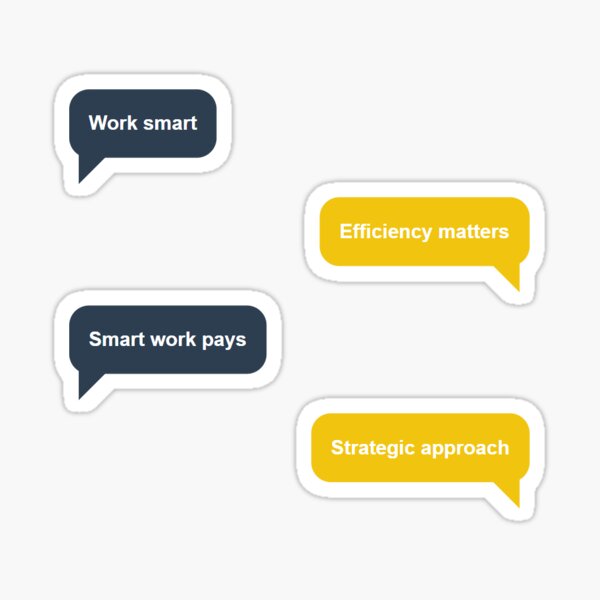 Item preview, set of stickers of citation - Efficiency designed and sold by ArtMotionFlow.