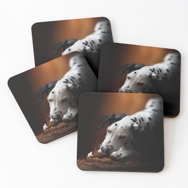 Item preview, Dalmatian, puppy, beautiful scenery, playing with a butterfly, artistic dog photography - Photography and Edition  designed and sold by MrGreenDragon.