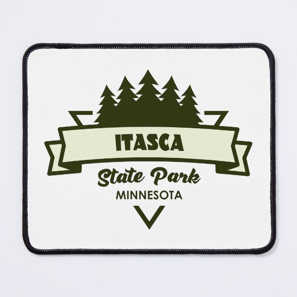 Item preview, Itasca State Park Minnesota Trees And Ribbon designed and sold by bivenart.