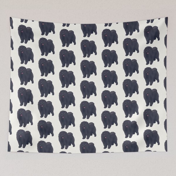 Item preview, Black chow chow dog art designed and sold by Artofmayara.