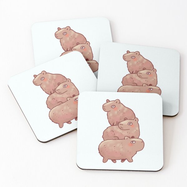 Item preview, Cute capybaras stack  designed and sold by Artofmayara.