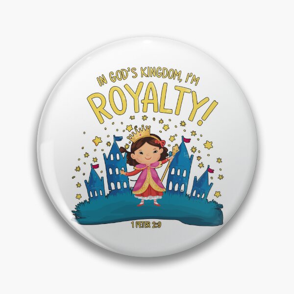 Item preview, Divine Royalty: Enchanting Princess Illustration 1 Peter 2:9 | Christian Kids Art | HahaHandlesHub designed and sold by HahaHandlesHub.