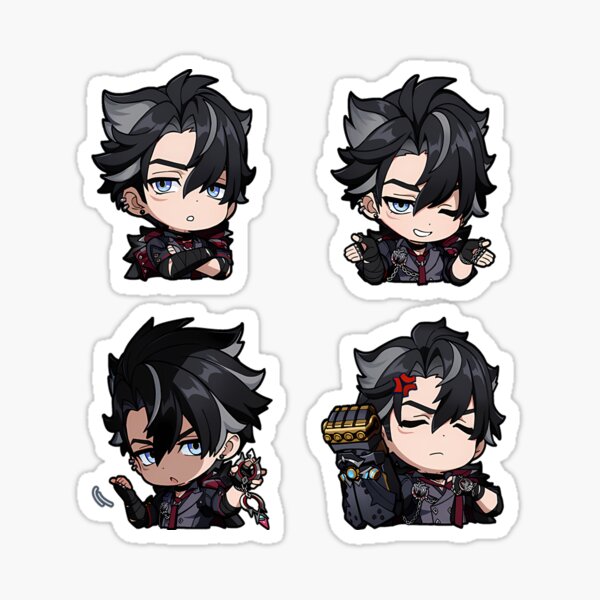 Wriothesley Sticker Set Genshin Impact Sticker