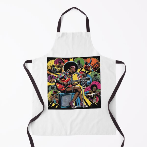 Item preview, Black woman with electric guitar singing designed and sold by Design Shop.