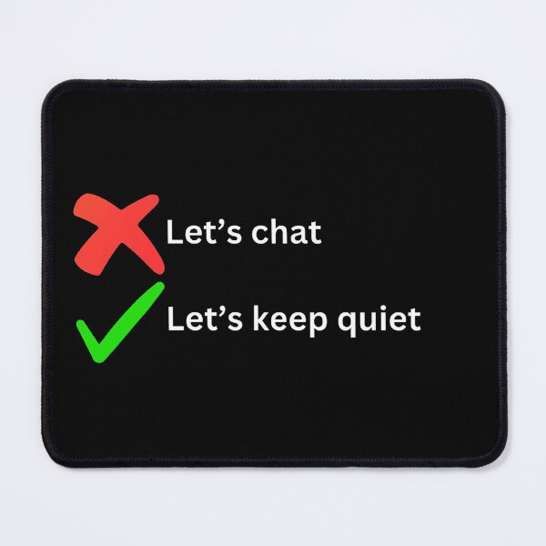 Item preview, Let's keep quiet designed and sold by Word Market.