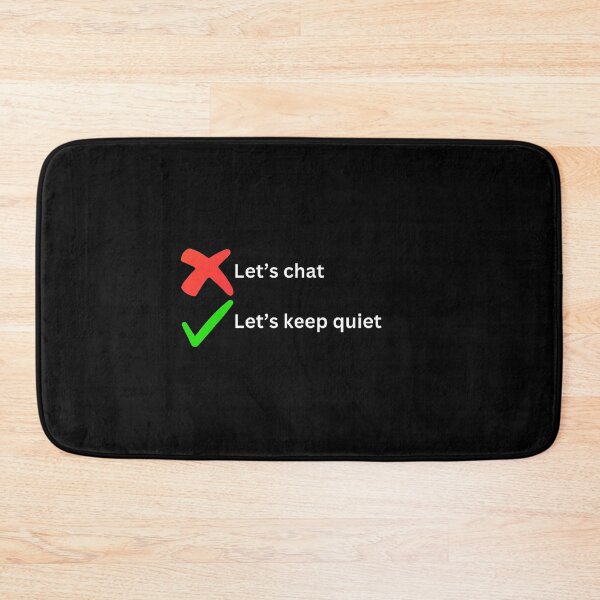 Item preview, Let's keep quiet designed and sold by Word Market.
