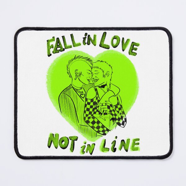 Item preview, Fall in love Not in line, Art designed and sold by Mydoodlings.