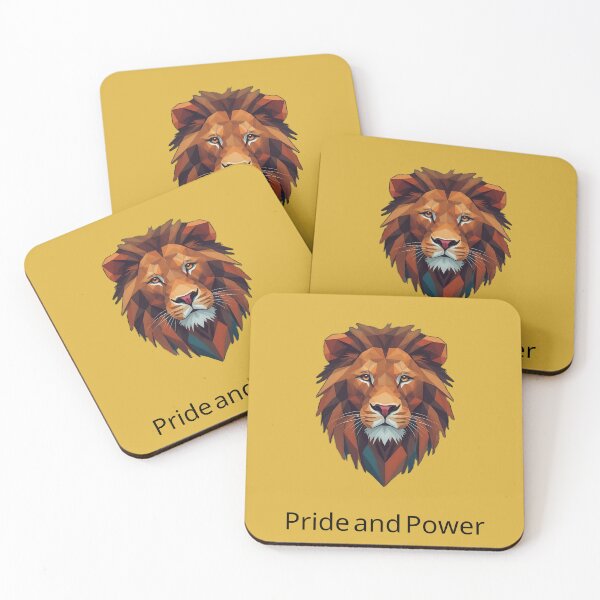 Item preview, Geometric Majesty The Fierce Elegance of a Lion designed and sold by ArtComixHaven.