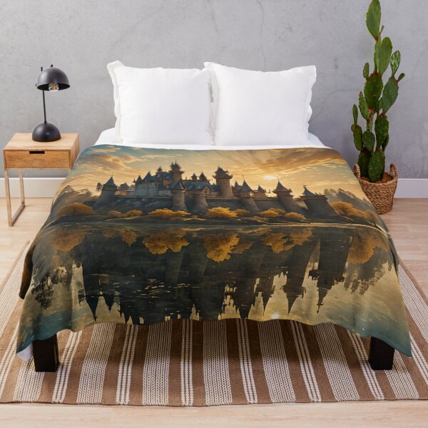 Aperçu de l'œuvre Paysage lacustre du château de conte de fées 01 créée et vendue par REALDesign-Shop.