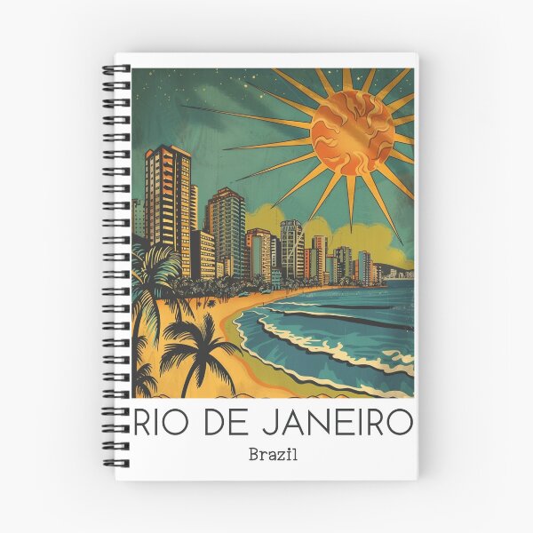 Item preview, A Vintage Travel Illustration of Rio de Janeiro - Brazil designed and sold by GoodOldVintage.