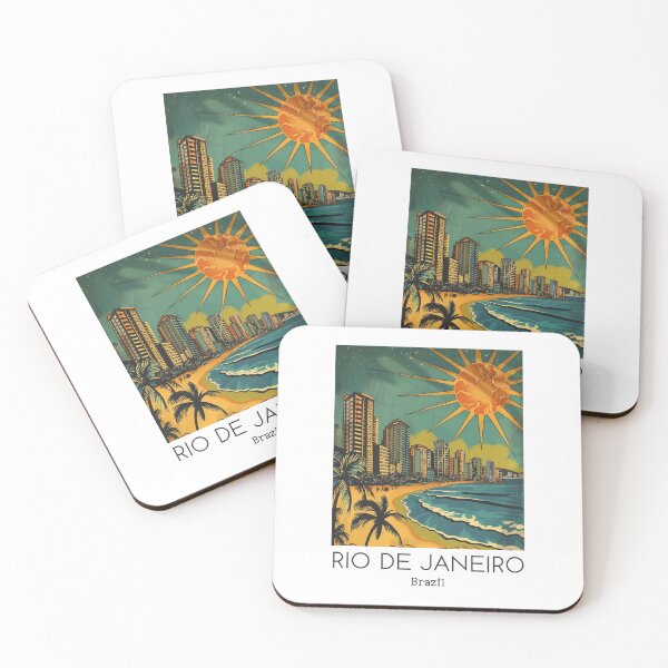 Item preview, A Vintage Travel Illustration of Rio de Janeiro - Brazil designed and sold by GoodOldVintage.