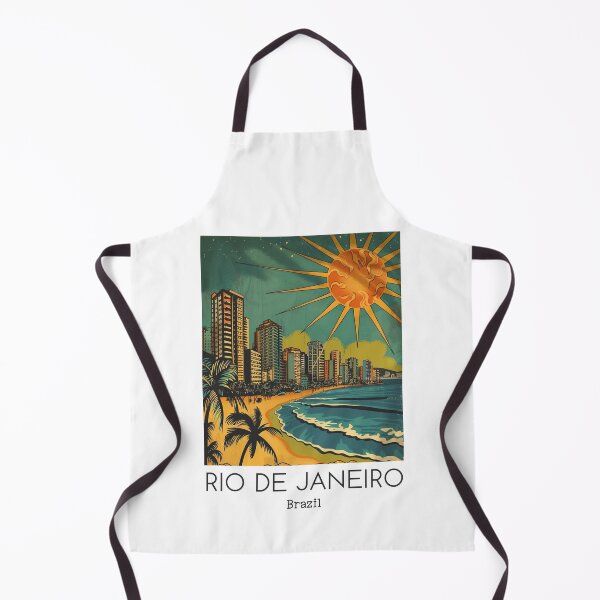 Item preview, A Vintage Travel Illustration of Rio de Janeiro - Brazil designed and sold by GoodOldVintage.