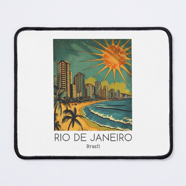 Item preview, A Vintage Travel Illustration of Rio de Janeiro - Brazil designed and sold by GoodOldVintage.