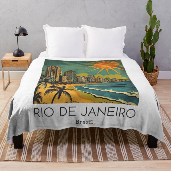 Item preview, A Vintage Travel Illustration of Rio de Janeiro - Brazil designed and sold by GoodOldVintage.