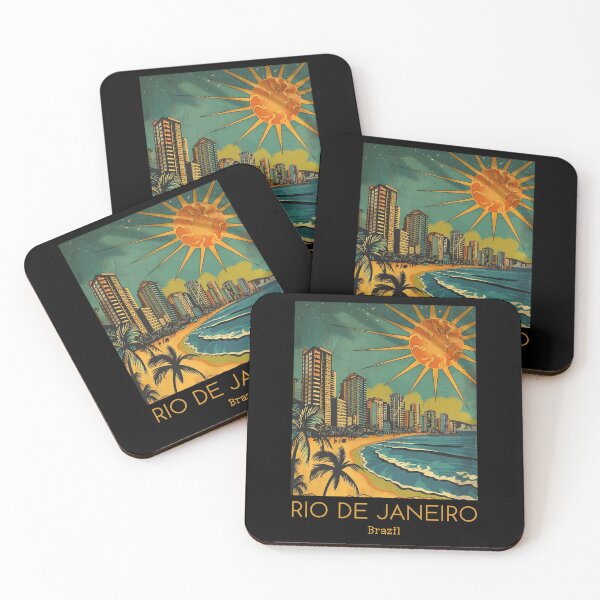 Item preview, A Vintage Travel Illustration of Rio de Janeiro - Brazil designed and sold by GoodOldVintage.