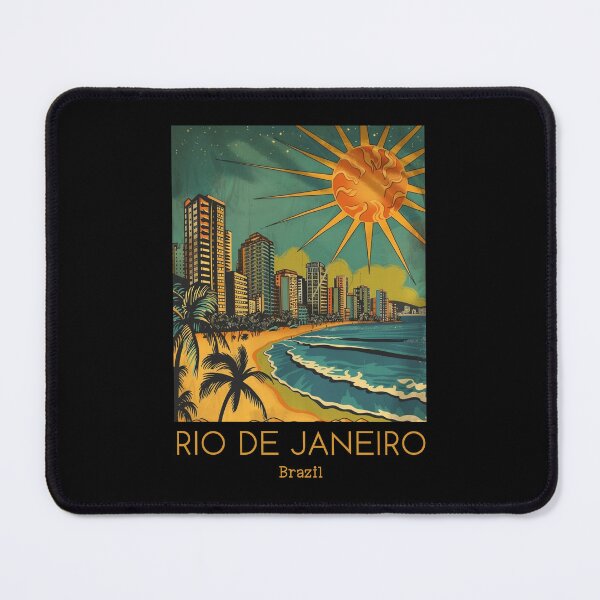 Item preview, A Vintage Travel Illustration of Rio de Janeiro - Brazil designed and sold by GoodOldVintage.