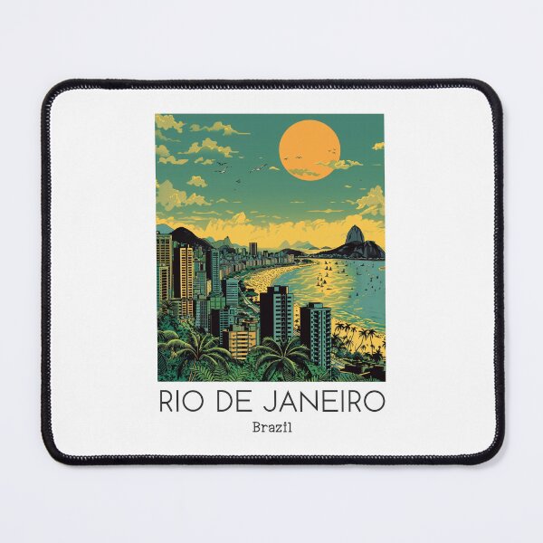 Item preview, A Vintage Travel Illustration of Rio de Janeiro - Brazil designed and sold by GoodOldVintage.