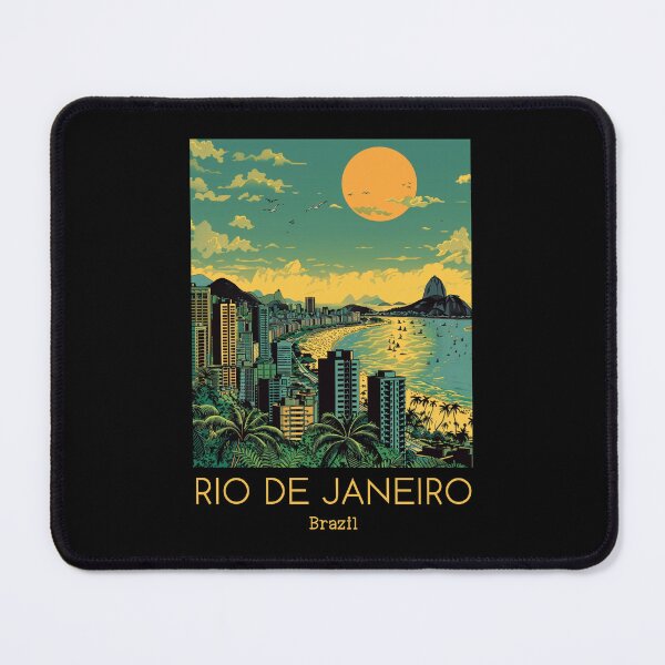 Item preview, A Vintage Travel Illustration of Rio de Janeiro - Brazil designed and sold by GoodOldVintage.