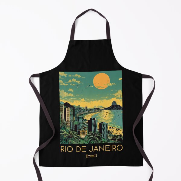 Item preview, A Vintage Travel Illustration of Rio de Janeiro - Brazil designed and sold by GoodOldVintage.