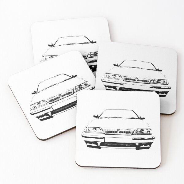 Item preview, Rover 200 1990s British classic car block black designed and sold by soitwouldseem.