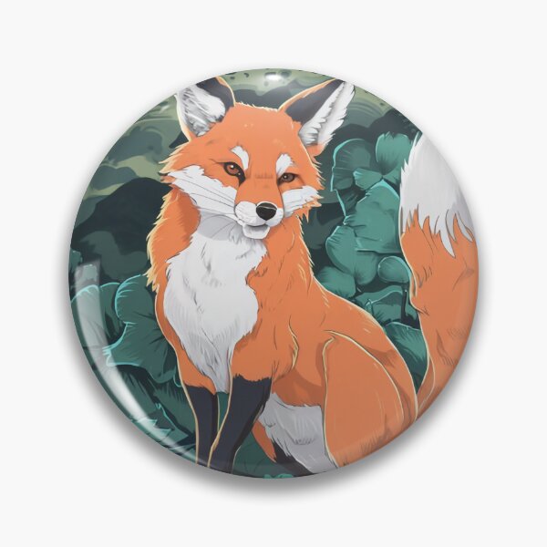 Item preview, Japanese Fox Kitsune designed and sold by Yana Grech.