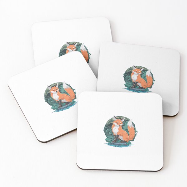 Item preview, Japanese Fox Kitsune designed and sold by Yana Grech.