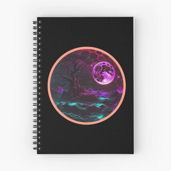 Aperçu de l'œuvre Arbre fantastique et clair de lune - Art du dessin créée et vendue par Painting-Vibes.