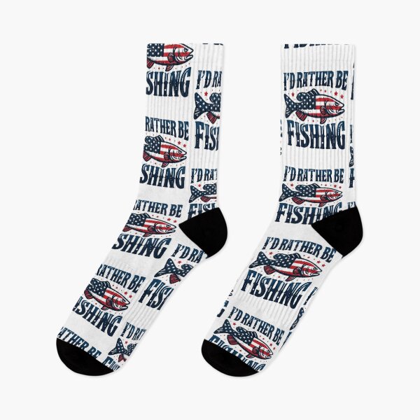 Item preview, I'd Rather Be Fishing Funny, American Flag designed and sold by Lollipoppastel.